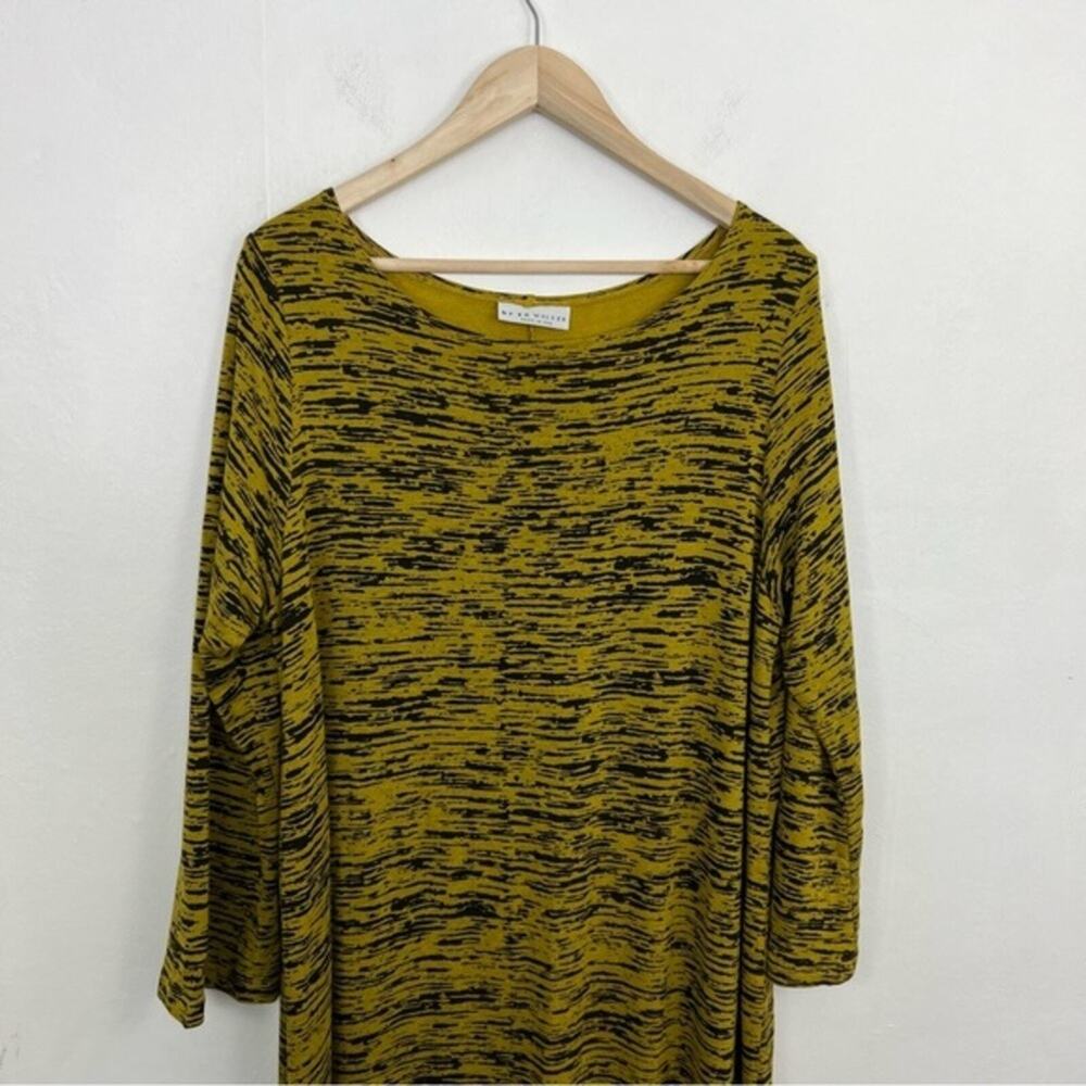 Bryn Walker Robbie Arborist Midi Maxi Jersey Stretch Knit Dress in Yellow Size M - Picture 9 of 15